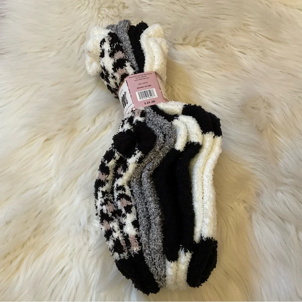 Rae Dunn Fur Mama 4 Pairs Women’s Cozy Socks - NWT